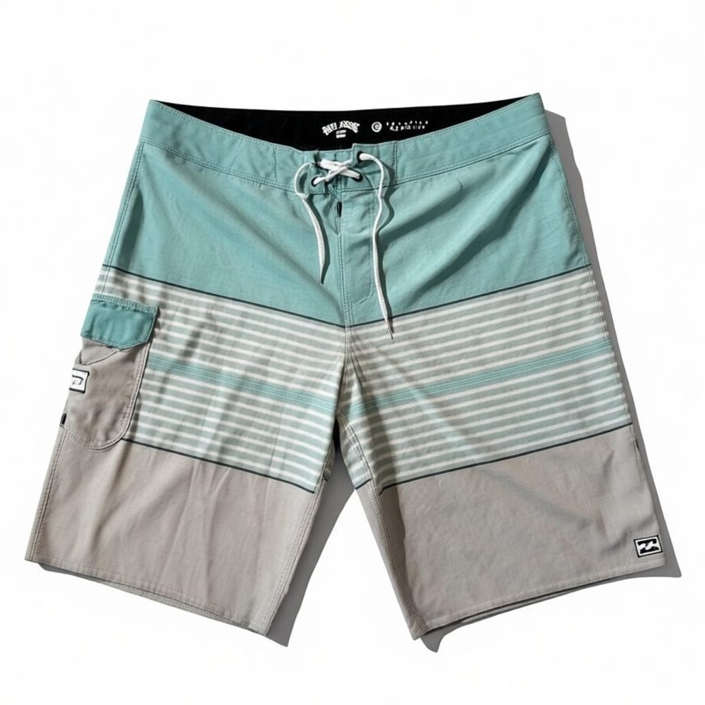 Billabong Men's Y2K Swimwear Striped Classic Board Shorts Stretch-36